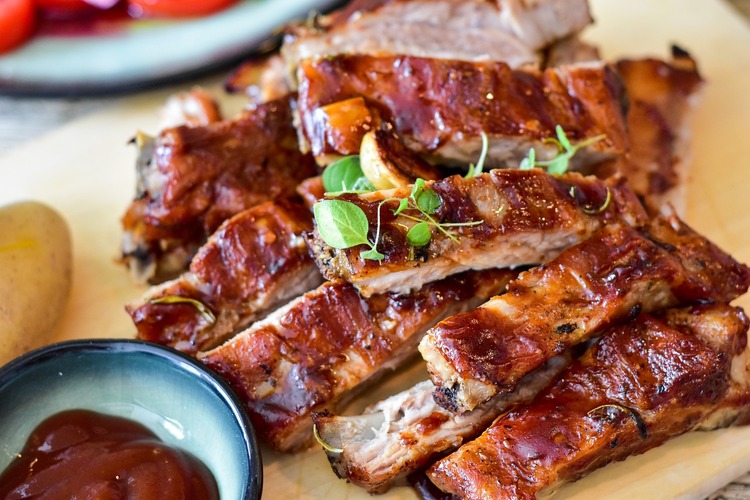 Grilled Spare Pork Ribs with BBQ Sauce - Pork Recipe